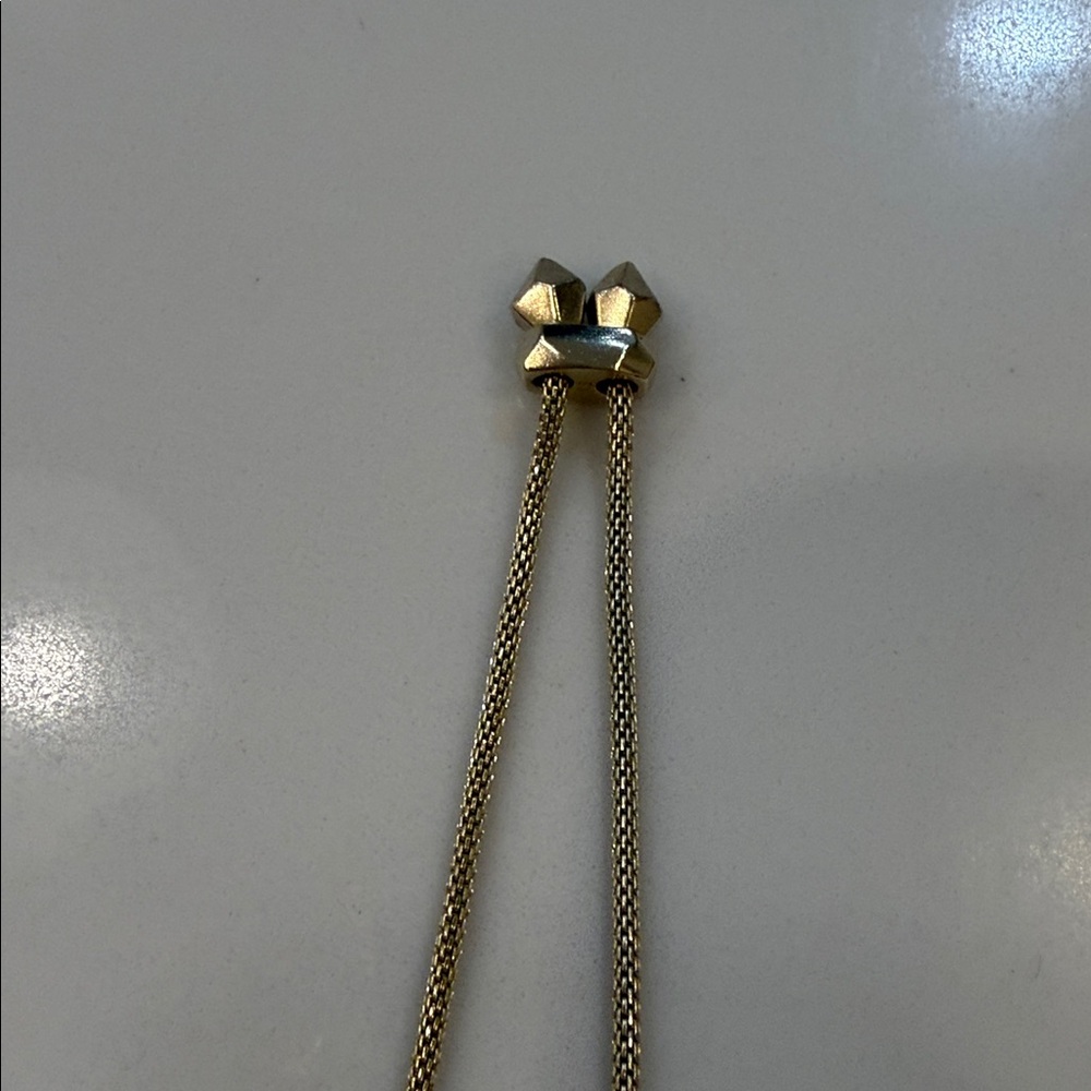 Kendra Scott Iridescent long Green Pendant Necklace with original bag - Picture 5 of 8